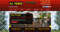 Desktop Screenshot of a1fenceinc.com